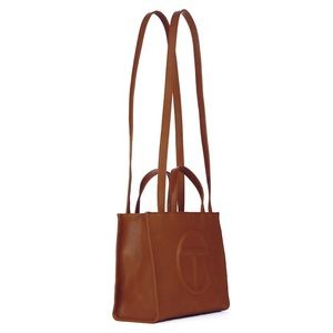 Tan Medium Telfar Shopping bag.